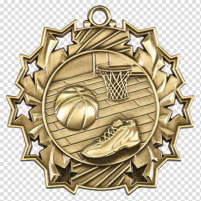 Cartoon Gold Medal, Trophy, Basketball, Sports, Award Or Decoration, Silver Medal, Tournament, Ribbon transparent background PNG clipart