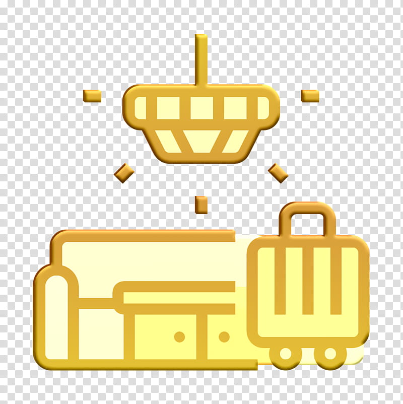 Hotel icon Lobby icon, Yellow, Vehicle, Logo transparent background PNG clipart