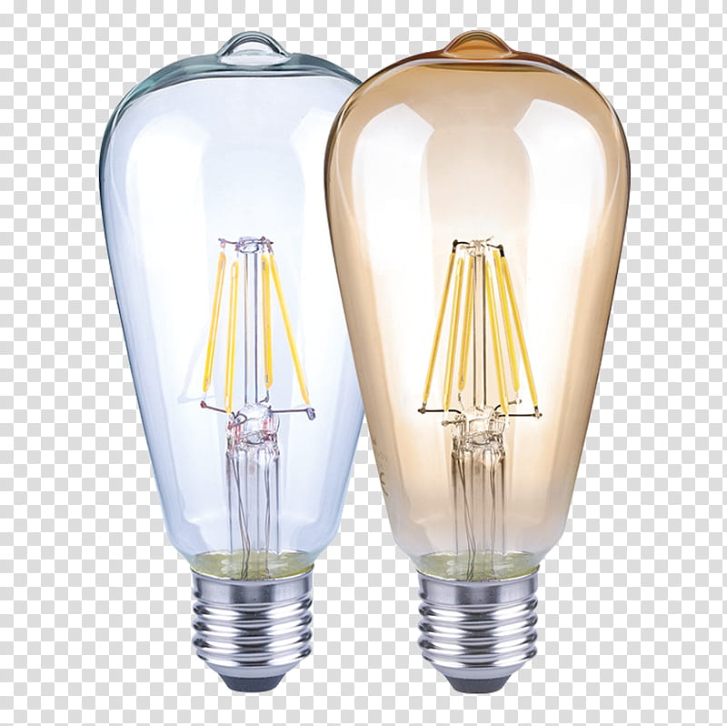 Light Bulb, Light, Incandescent Light Bulb, LED Lamp, Led Filament, Edison Screw, Dimmable, Electrical Filament transparent background PNG clipart