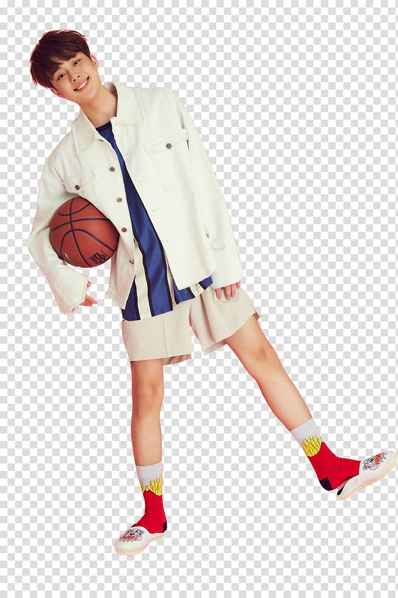 Yoo Seonho The Star, man in white button-up jacket holding basketball transparent background PNG clipart