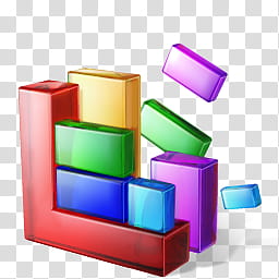 Windows Live For XP, colored building blocks transparent background PNG clipart