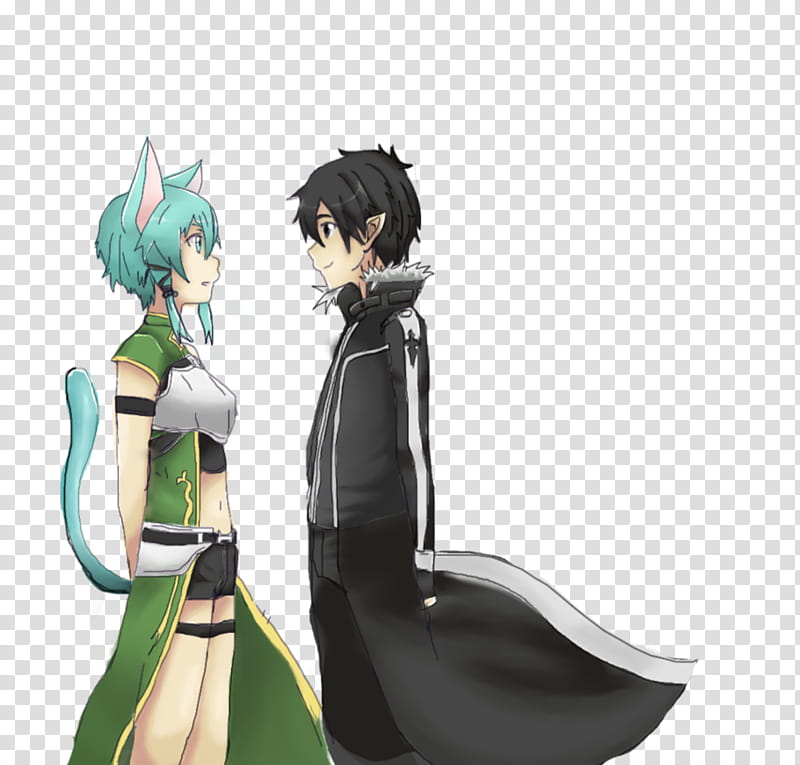 Kirito Sinon Alfheim Online transparent background PNG clipart