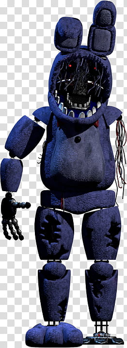 Withered Bonnie New Textures Full Body transparent background PNG clipart