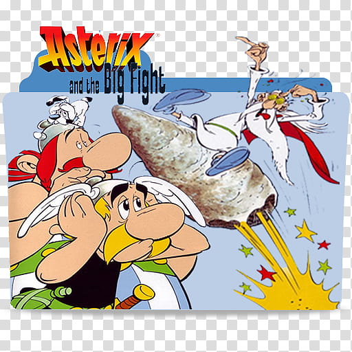 Asterix Collection English titles Folder Icons,  Asterix and the Big Fight transparent background PNG clipart