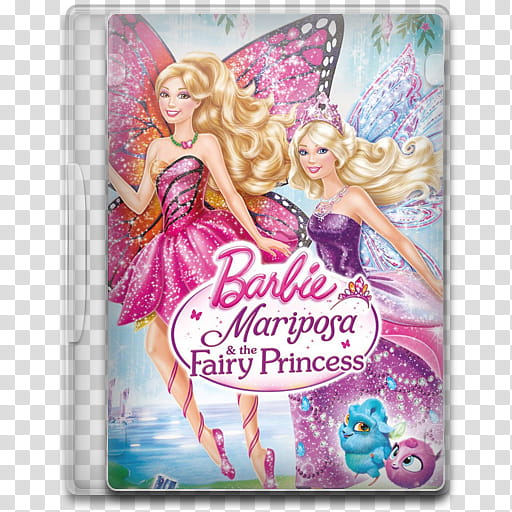 Movie Icon , Barbie Mariposa and the Fairy Princess, Barbie Mariposa & the Fairy Princess DVD case transparent background PNG clipart