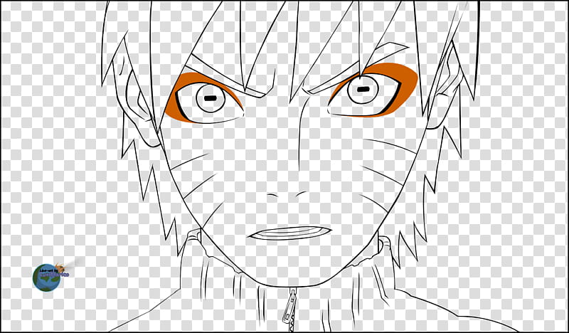 Naruto  Lineart, Uzumaki Naruto sage mode transparent background PNG clipart