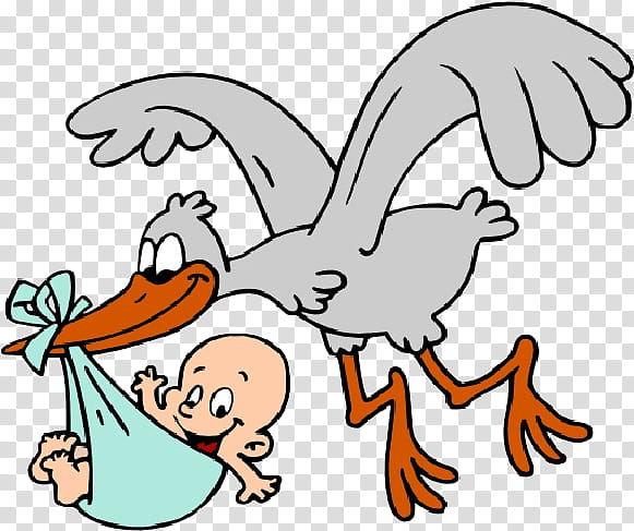 Cartoon Baby Bird, Stork, Infant, White Stork, Cuteness, Baby Shower, Boy, Cartoon transparent background PNG clipart
