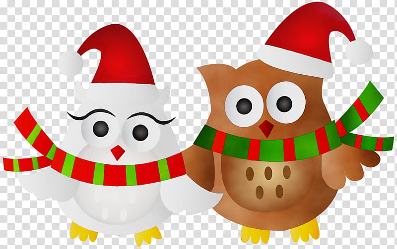 Christmas Elf, Watercolor, Paint, Wet Ink, Owl, Christmas Day, Santa Claus, Mrs Claus transparent background PNG clipart
