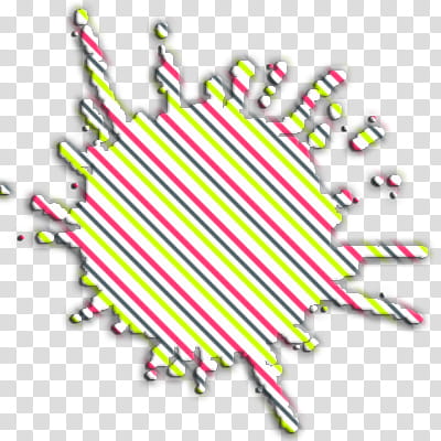 cosas, white, green, and red striped splat transparent background PNG clipart