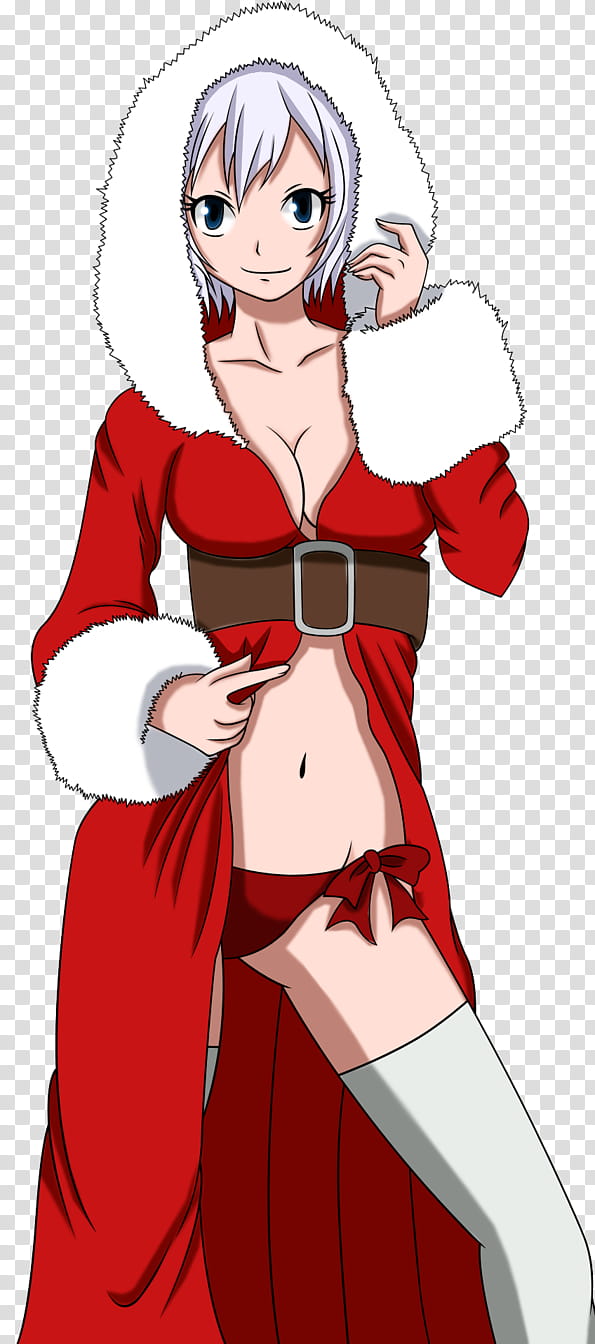 Lisanna Christmas, female character illustration transparent background PNG clipart