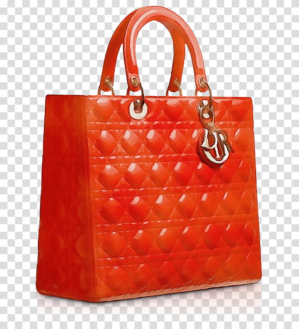 Red, Tote Bag, Handbag, Lady Dior, Christian Dior, Fashion, Lady Dior Bag, Leather transparent background PNG clipart