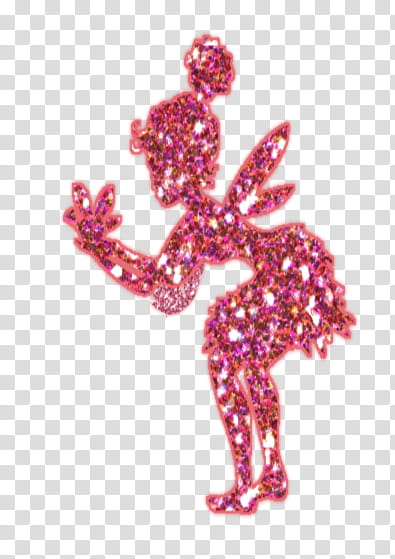 Pink glitter fairy illustration transparent background PNG clipart
