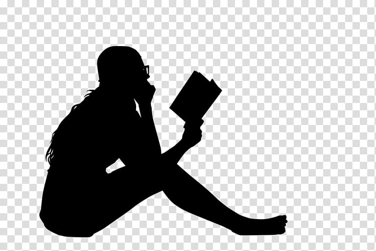 Book Silhouette, Reading, Book Review, Author, Encapsulated PostScript, Person, Standing, Sitting transparent background PNG clipart