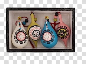 part5, four assorted-color hanging decors transparent background PNG clipart thumbnail