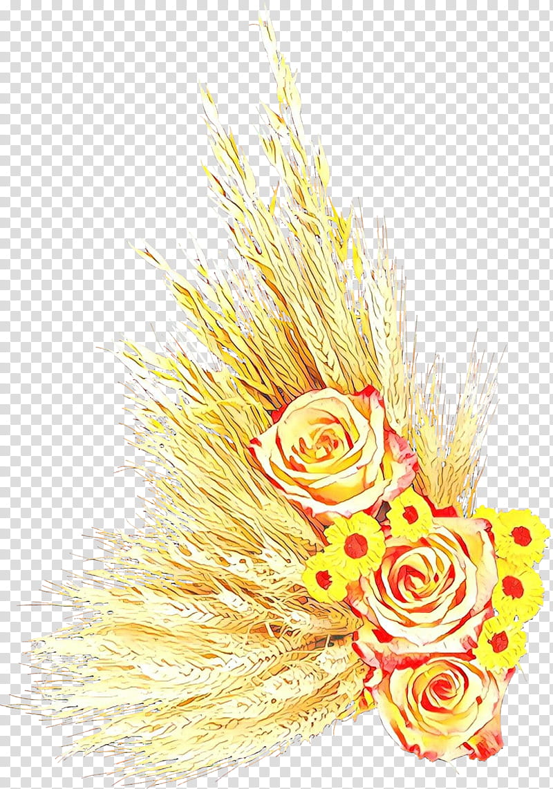 yellow flower plant cut flowers, Cartoon transparent background PNG clipart