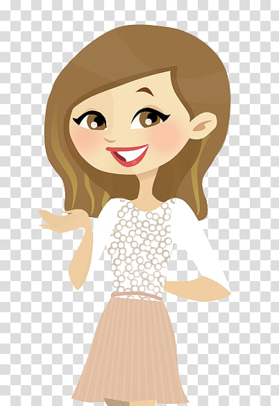 Tini Stoessel, girl wearing white top illustraton transparent background PNG clipart