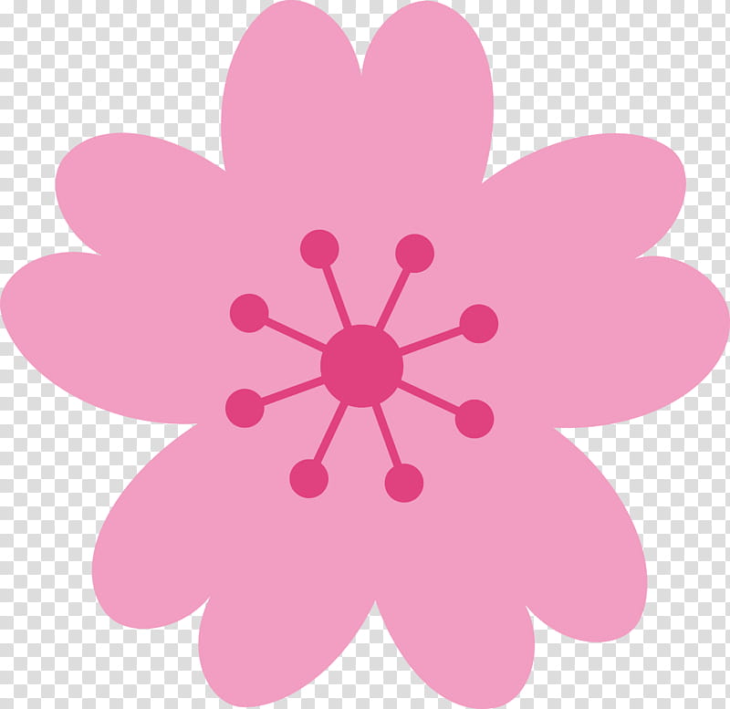 cherry flower floral flower, Pink, Petal, Plant, Magenta transparent background PNG clipart