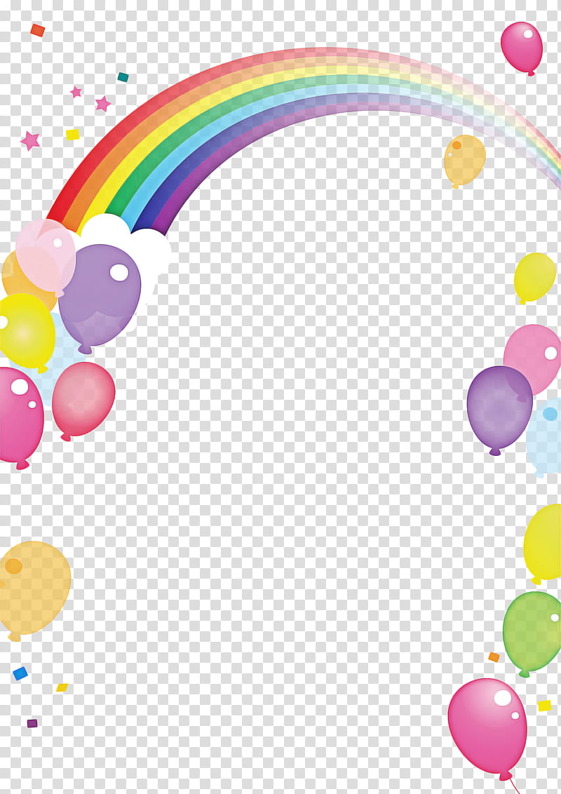 Birthday Balloon, Rainbow, , Drawing, Painting, Birthday
, Watercolor Painting, Sky transparent background PNG clipart