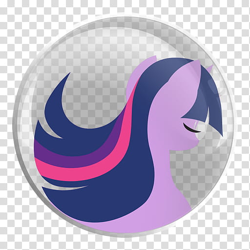 My Little Pony TS RD Rarity Glass Icons , Twilight Sparkle, pink My Little Pony transparent background PNG clipart