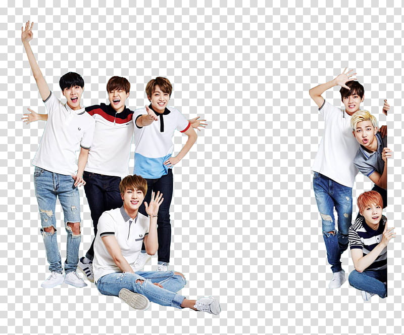 BTS Render, group of men transparent background PNG clipart