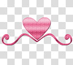 Lights, pink and white heart illustration transparent background PNG clipart
