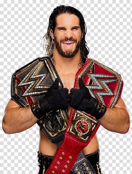 Seth Rollins WWE CHAMPION and UNIVERSAL CHAMPION transparent background PNG clipart