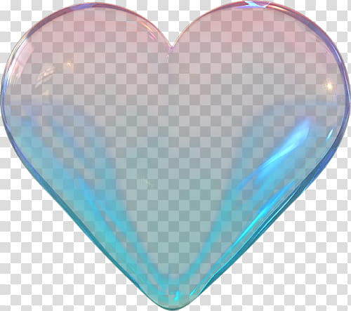 AESTHETIC S , heart-shaped blue glass decor transparent background PNG clipart