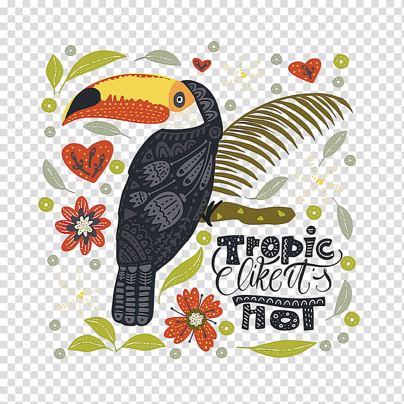 bird toucan hornbill piciformes beak, Coraciiformes, Plant transparent background PNG clipart