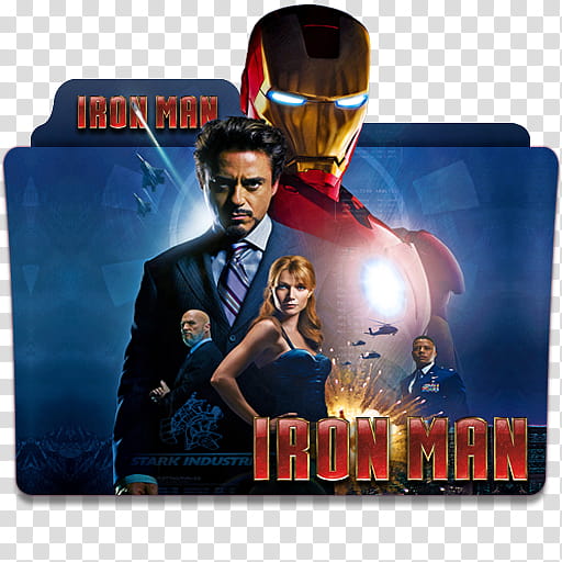 Iron Man Movie Collection Folder Icon , Iron Man, Marvel Studios Iron Man transparent background PNG clipart