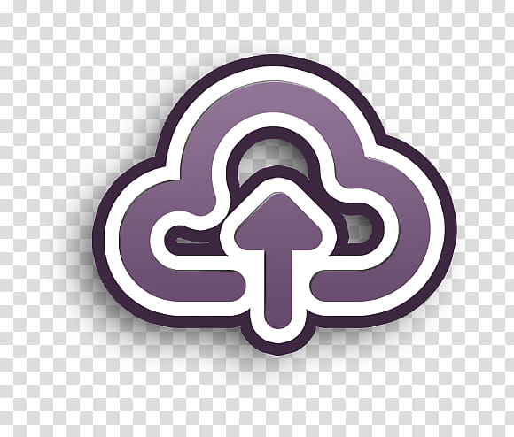 cloud icon connect icon data icon, Database Icon, Internet Icon, Networking Icon, Web Icon, Violet, Purple, Logo transparent background PNG clipart