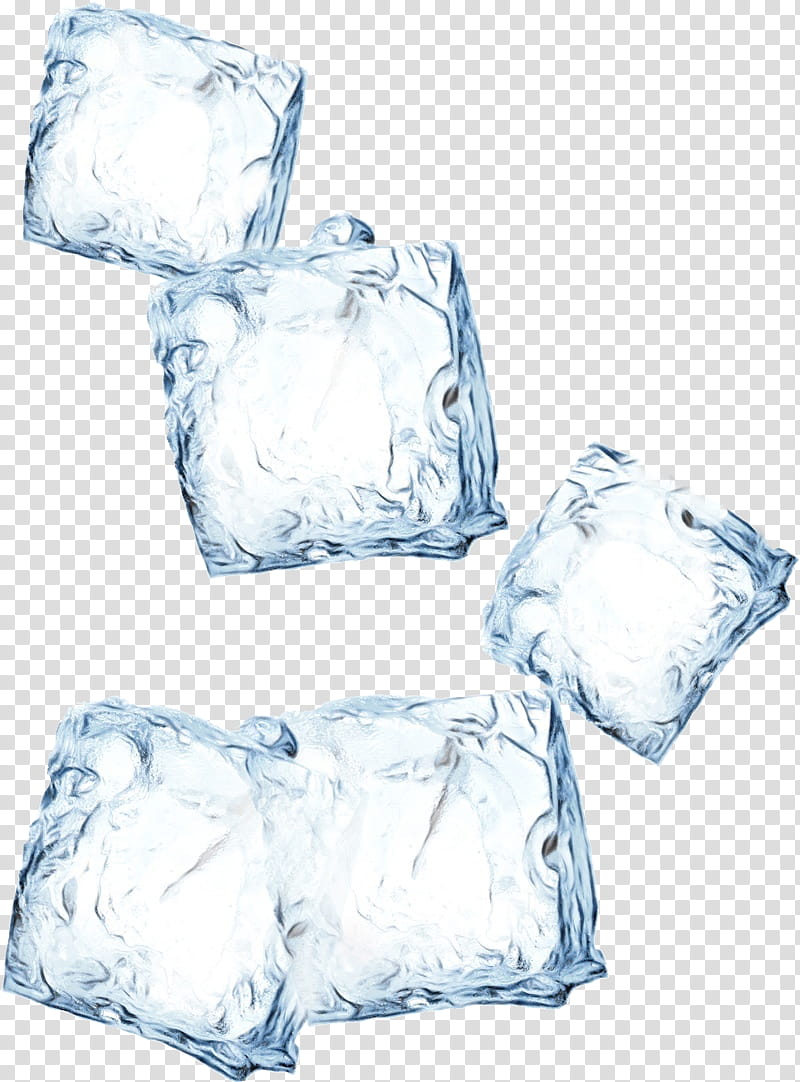 Ice cube, Watercolor, Paint, Wet Ink, Icecube Neutrino Observatory, Freezing, Melting, Drawing transparent background PNG clipart