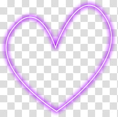 Heart Glow Frame , purple heart illustration transparent background PNG clipart