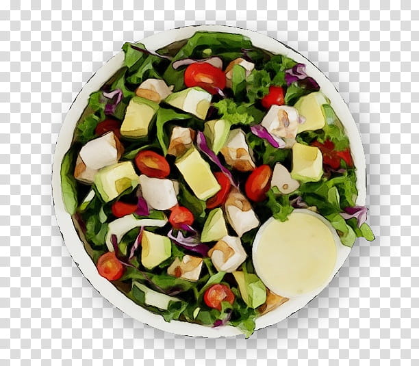 Vegetable, Watercolor, Paint, Wet Ink, Greek Salad, Israeli Salad, Vegetarian Cuisine, Fattoush transparent background PNG clipart