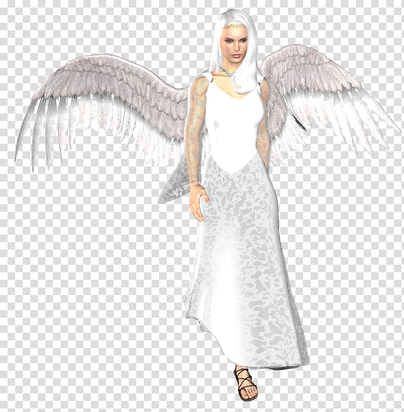 winter queen set , woman wearing white angel costume art transparent background PNG clipart