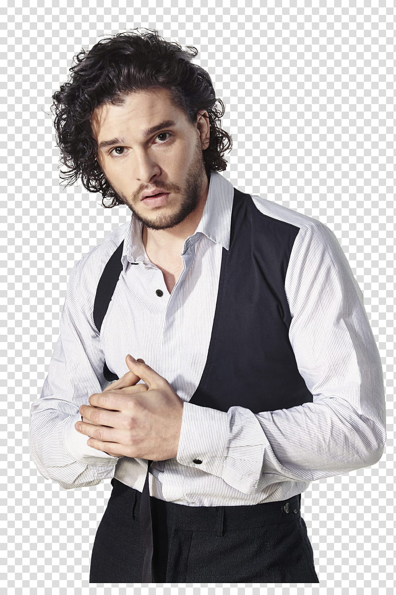 KIT HARINGTON, Jon Snow standing and looking straight transparent background PNG clipart
