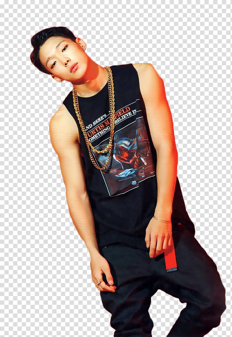 iKON WELCOME BACK, man wearing tank top transparent background PNG clipart