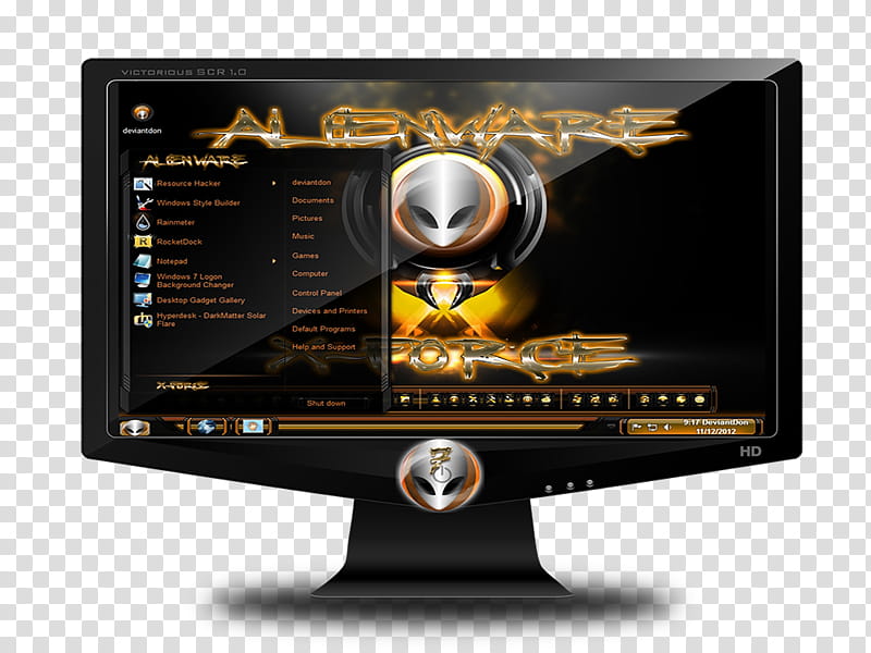 Alienware X-force transparent background PNG clipart