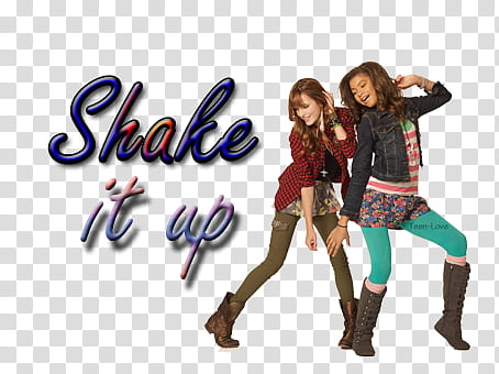 Shake it up Cece y Rocky, two women dancing beside each other transparent background PNG clipart