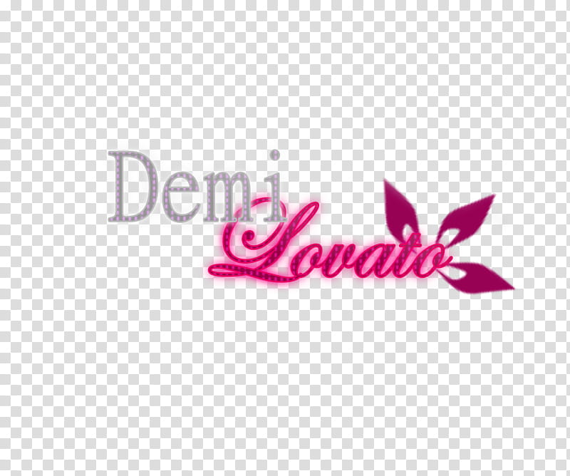 Demi Lovato text transparent background PNG clipart