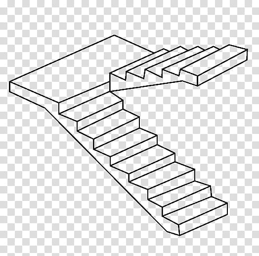 staircase clipart black and white