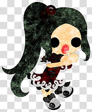 The icons of cute girls in pretty dress, higanbana-people- transparent background PNG clipart