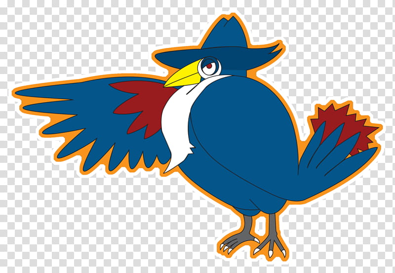 Honchkrow, blue bird illustration transparent background PNG clipart