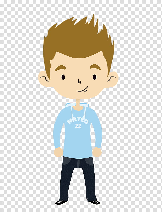 Doll Personalizado, boy wearing blue hoodie and black pants illustration transparent background PNG clipart