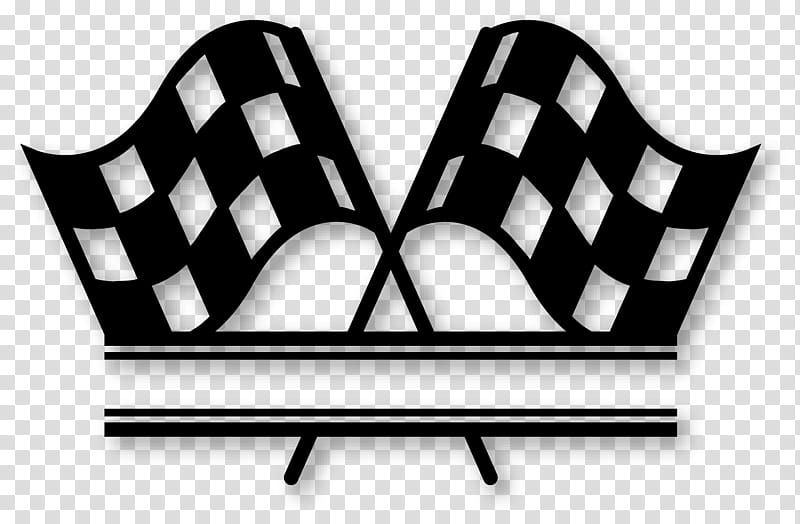 Check Logo, Racing Flags, Auto Racing, White Flag, Oval Track Racing, Sports, Furniture, Blackandwhite transparent background PNG clipart