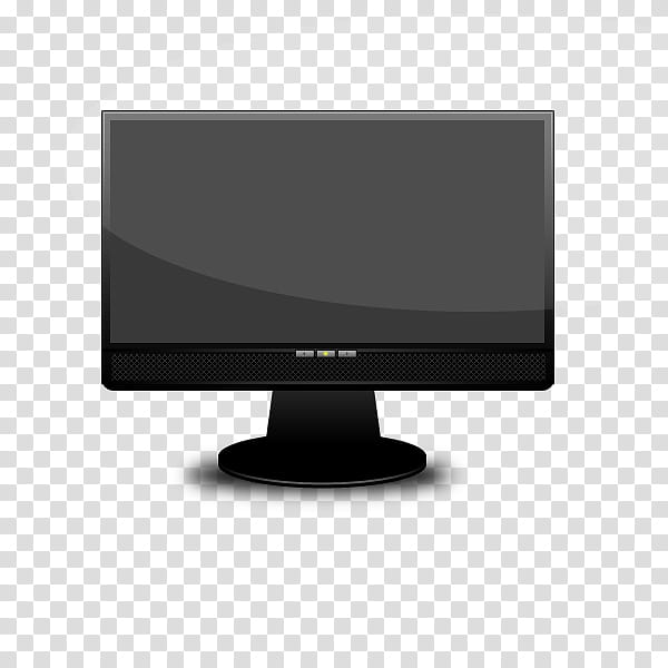 Lcd monitor icon, actual transparent background PNG clipart