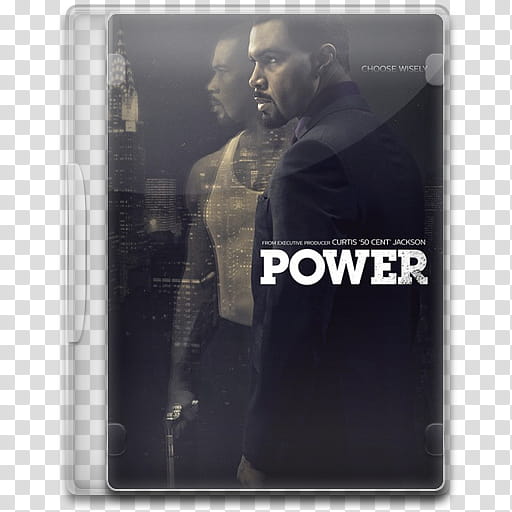 TV Show Icon Mega , Power, Power DVD case transparent background PNG clipart