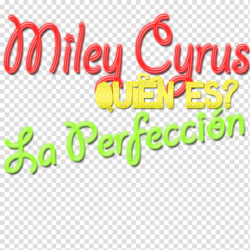 Texto Miley La Perfeccion transparent background PNG clipart