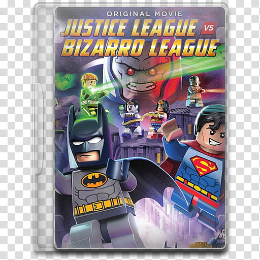 Movie Icon Mega , Justice League vs Bizarro League, Justice League vs Bizarro League DVD case transparent background PNG clipart
