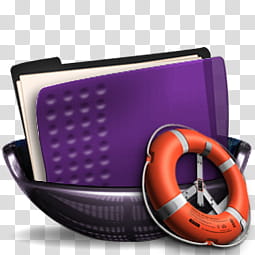 Sphere   , purple folder and lifebuoy illustration transparent background PNG clipart