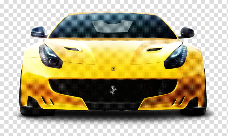 land vehicle vehicle car sports car supercar, Yellow, Bumper transparent background PNG clipart